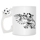 Кружка с футбольным мячиком