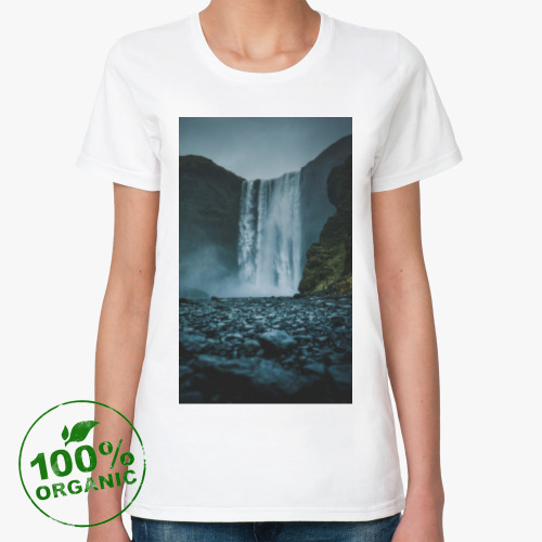 Женская футболка из органик-хлопка с принтом Лето