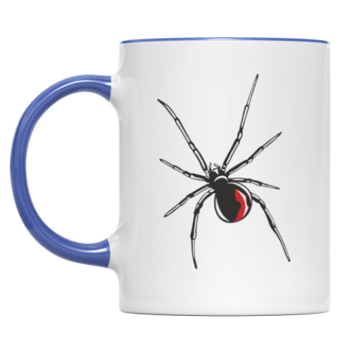 Кружка с принтом Черная вдова