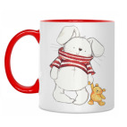 Двухцветная кружка Кролик