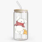 Банка с бамбуковой крышкой