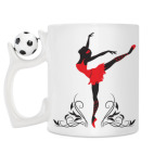 Кружка с футбольным мячиком