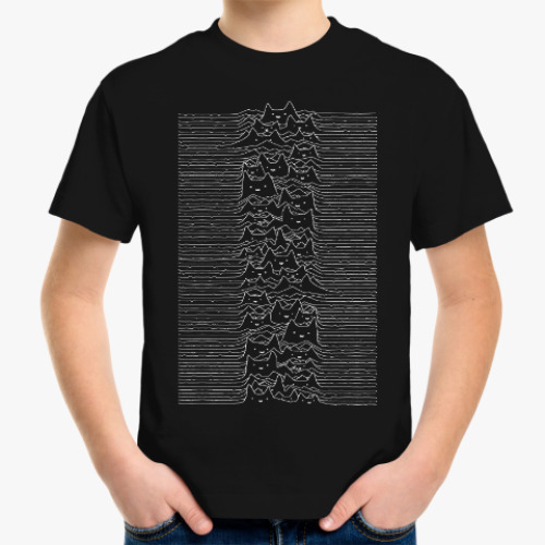 Детская футболка Cat Division Unknown Pleasures