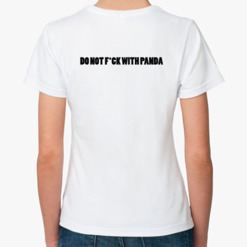 Классическая футболка с принтом панда