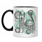 Кружка двухцветная