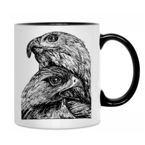 Кружка с принтом Орлы