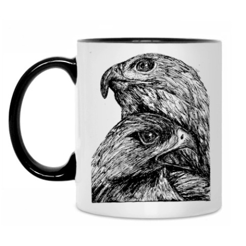 Кружка с принтом Орлы