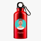 Металлическая бутылка 400 мл UV-DTF