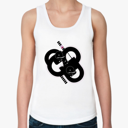 Женская майка с принтом  Вертушки