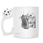 Кружка с футбольным мячиком