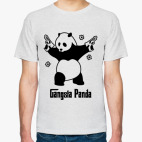 Классическая футболка  Gangsta panda