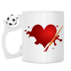 Кружка с футбольным мячиком