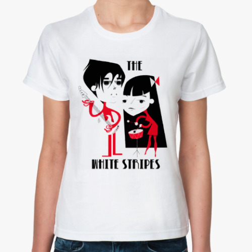 Классическая футболка White Stripes