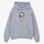 Толстовка худи оверсайз