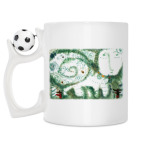 Кружка с футбольным мячиком