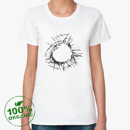 Женская футболка из органик-хлопка Стекло