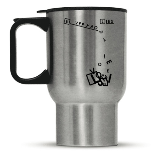 Кружка-термос с принтом Everybody Lies