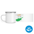 Кружка металлическая белая (круговая запечатка)