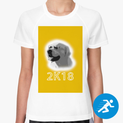 Женская спортивная футболка Год собаки