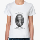 Классическая женская футболка теория большого взрыва