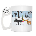 Кружка с футбольным мячиком