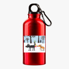 Металлическая бутылка 400 мл UV-DTF