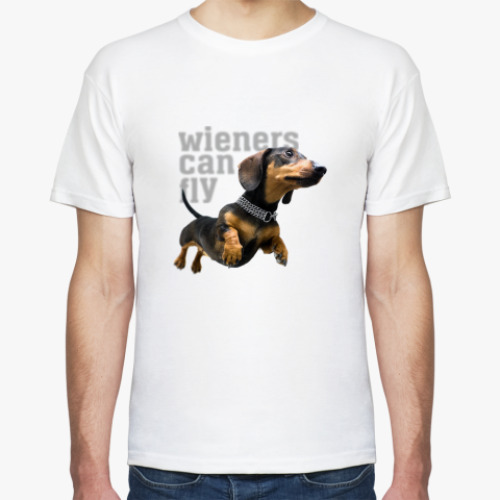 Футболка с принтом Wieners Can Fly