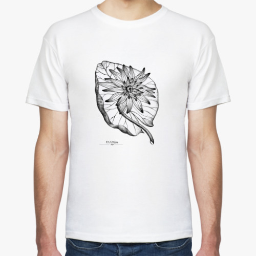 Футболка с принтом Лилия