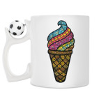 Кружка с футбольным мячиком