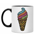 Кружка двухцветная