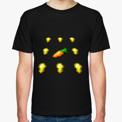 Футболка MineCraft - Золотая морковь