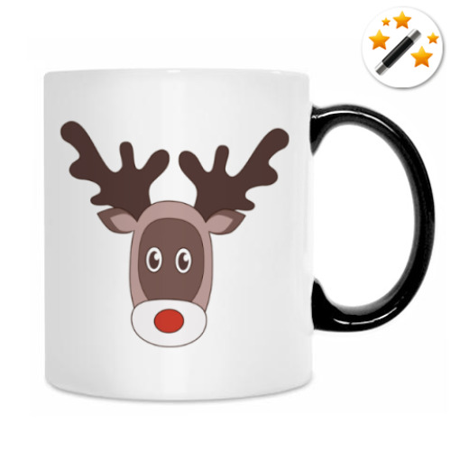 Кружка-хамелеон Северный олень