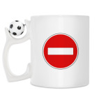 Кружка с футбольным мячиком