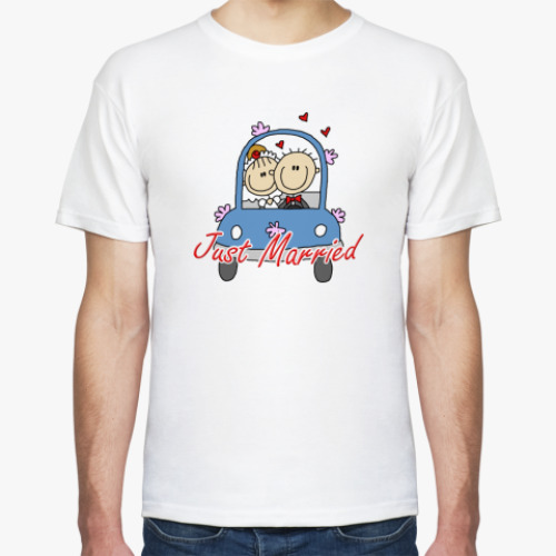 Футболка с принтом Just Married