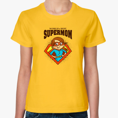 Женская футболка SUPERMOM world's best