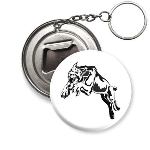 Брелок-открывашка с принтом  Хищник