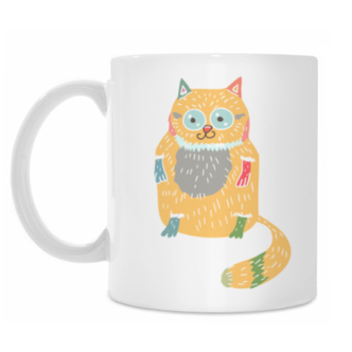 Кружка с принтом Котик