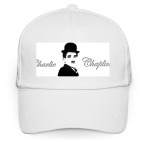 Кепка / бейсболка, белая (печать) Чарли Чаплин