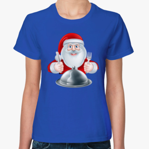 Женская футболка Food Santa