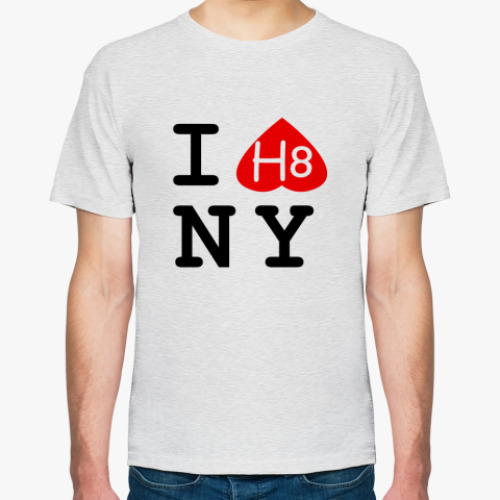 Футболка с принтом 'I HATE NY!'