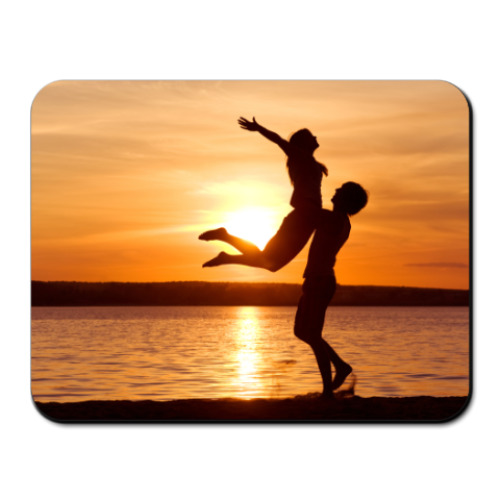 Коврик для мыши с принтом Счастье