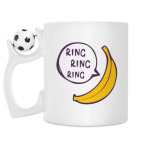 Кружка с футбольным мячиком