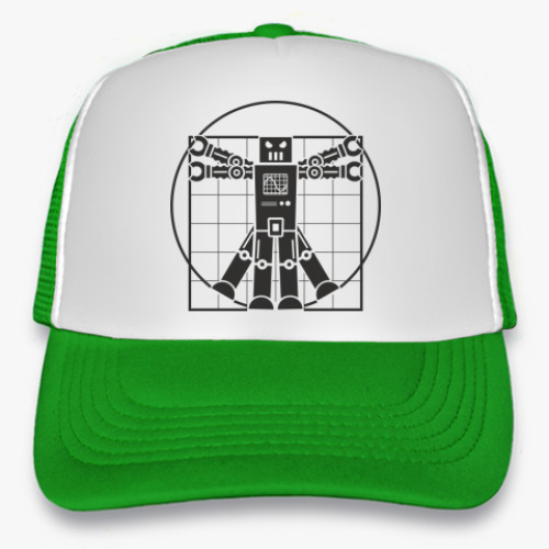 Кепка-тракер с принтом Витрувианский робот