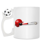 Кружка с футбольным мячиком