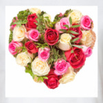 Сердце из роз