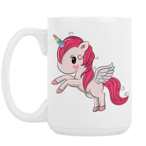 Кружка с принтом Единорог