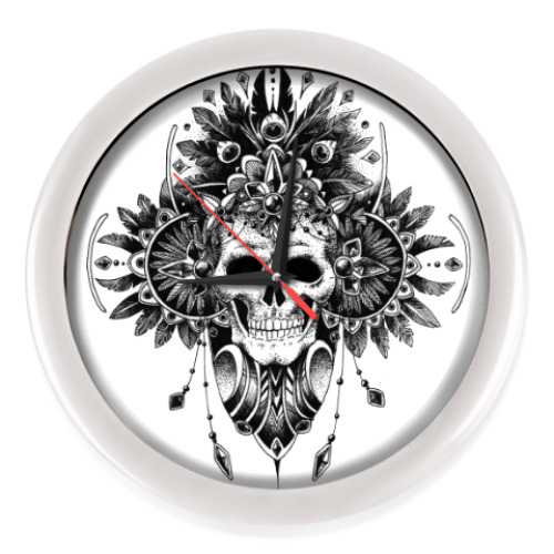Настенные часы 'Skull beauty'