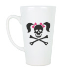 Кружка латте (510 мл) Девочка Пират