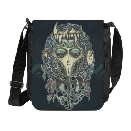 Сумка на плечо (мини-планшет) с принтом Totemia Mask