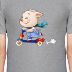 Хрюндель на самокате